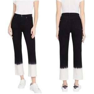 NEW ALICE + OLIVIA Eclipse High Rise Straight Leg Jeans Size 30/10